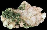 Lustrous, Epidote Crystal Cluster with Quartz - Morocco #49418-1